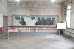 18.復旧工事で現れた往事の黒板