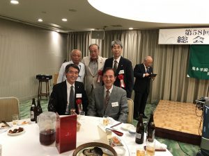 幸田学長とともに:前列左